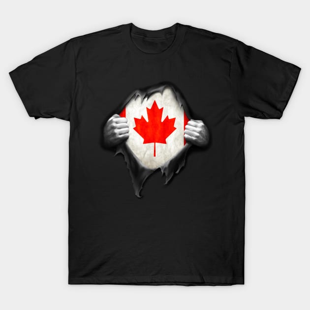 Canada Flag T Shirt. Proud Canadian T-Shirt by nikolayjs